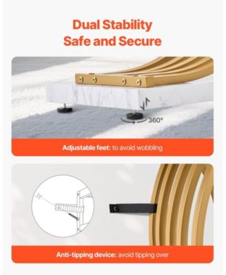 Narrow Console Sofa Table, 39.4 in, Behind Couch Table with Metal Frame