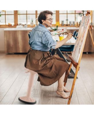 Adjustable-Height Wobble Stool for Active Seating