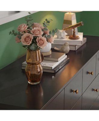 Paint 10-Drawer Wood Double Dresser Storage Cabinet