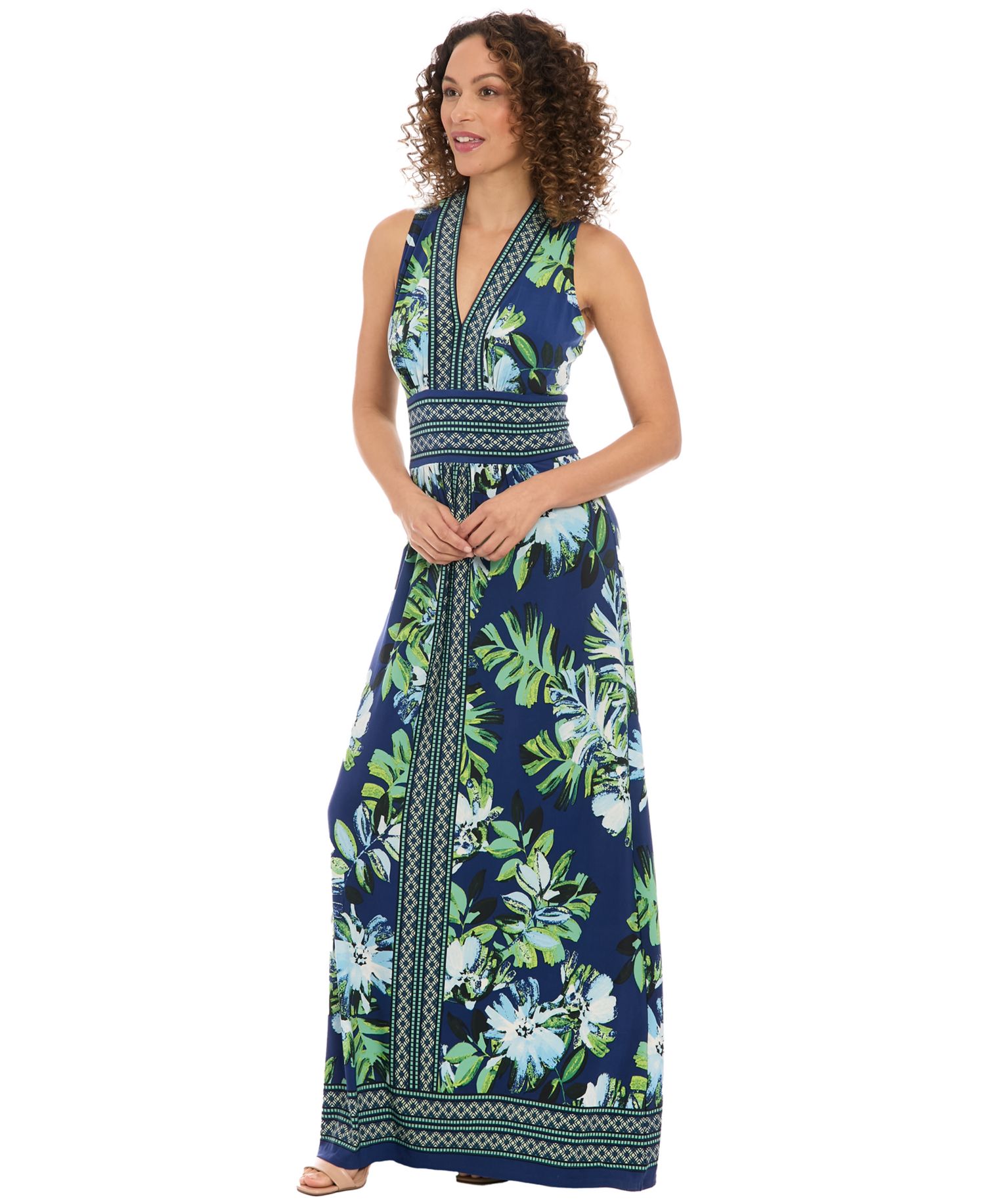 Women's V-Neck Maxi Dress