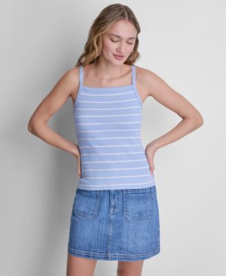 Women's Square Neck RIB Tank Top