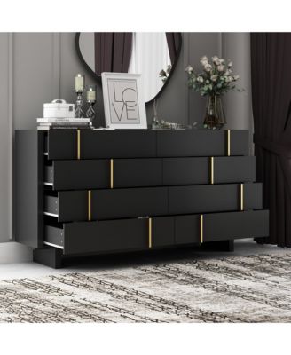 71" Dresser with 8 Large Drawers, Bedroom Chest