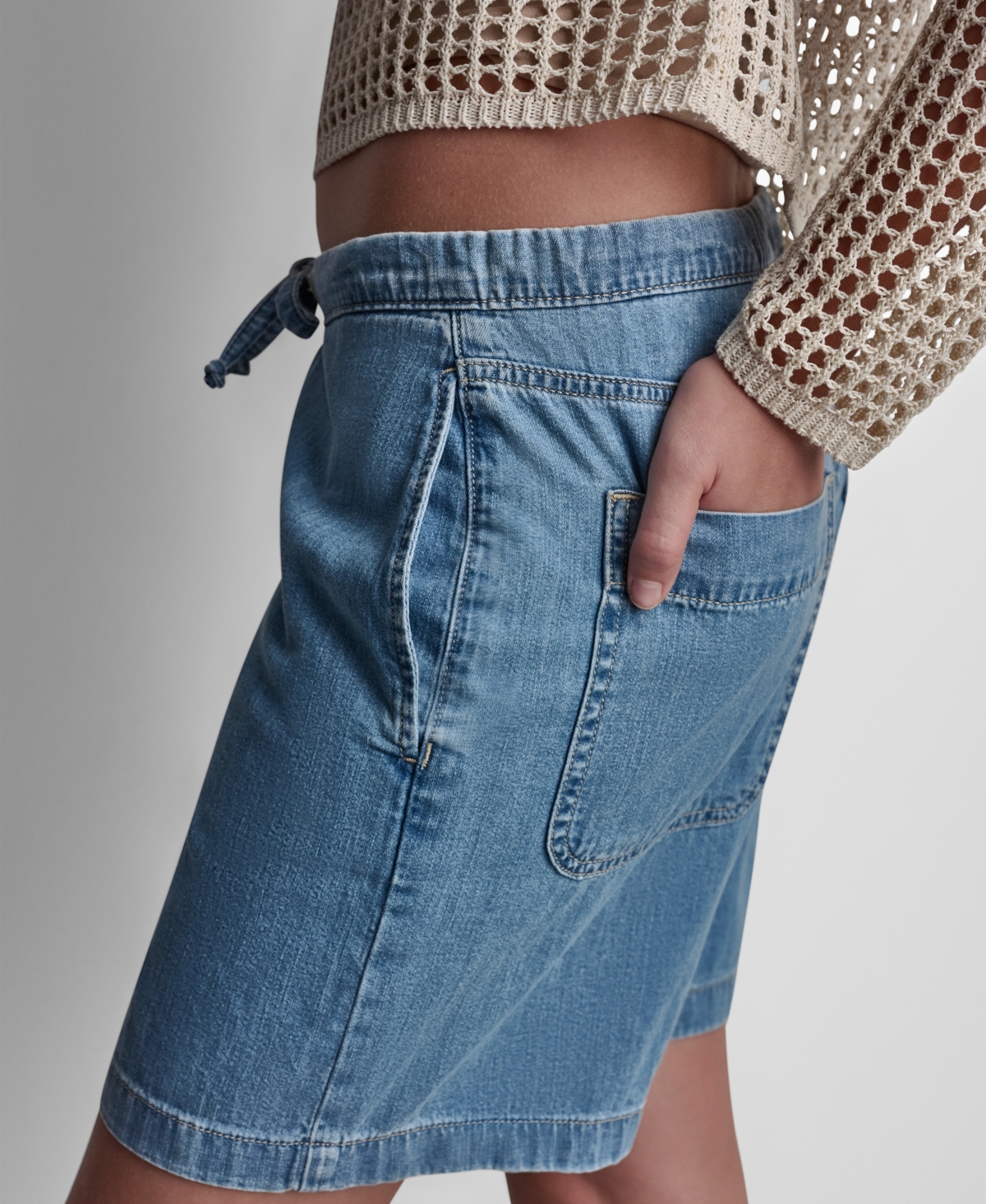Dkny Jeans Women's Mid-Rise Pull-On Shorts