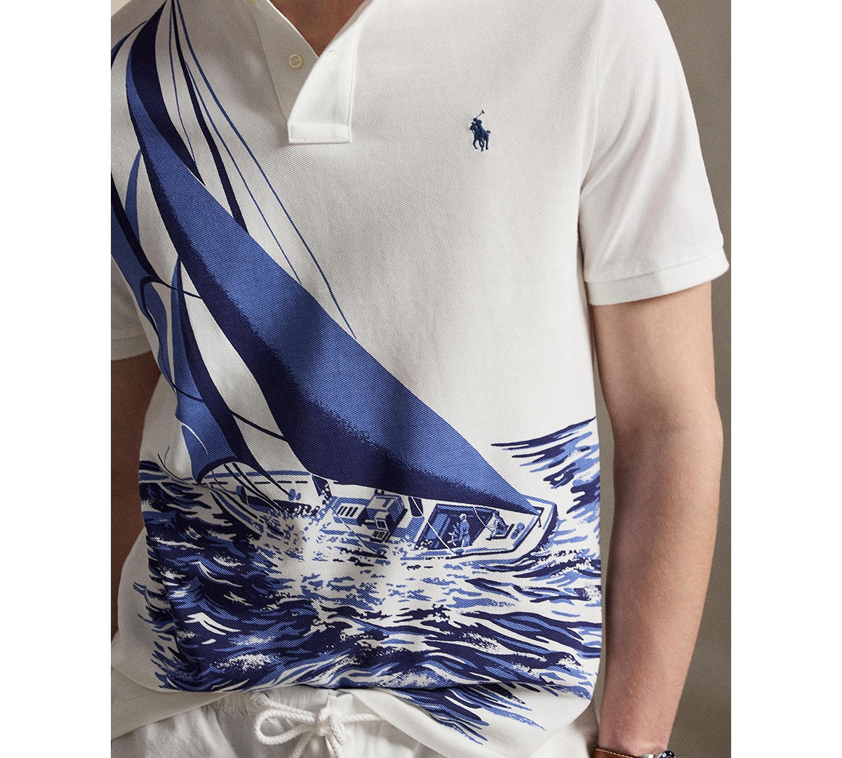 Polo Ralph Lauren Men's Classic-Fit Sailboat Mesh Polo Shirt