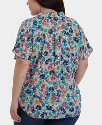 Plus Size Becky Short-Sleeve Top