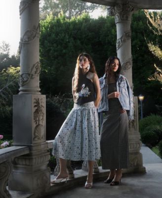 Women's Linen Blend Peplum Tank Top