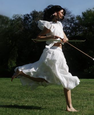 Women's Side Zippered Maxi Skirt