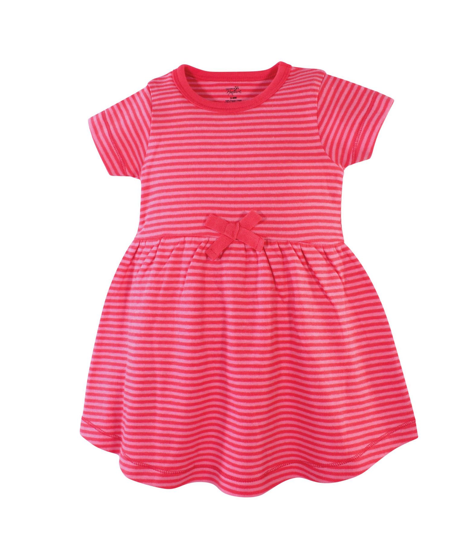 Little Girls Natural Cotton Dresses Featuring Both Short and Long Sleeves