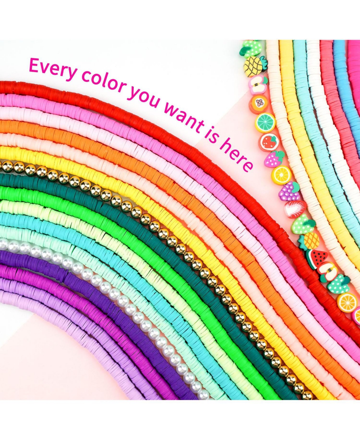 Gnuadz 12000 Clay Beads Bracelet Making Kit Friendship Crafts Gift Teens Adults 48 Colors
