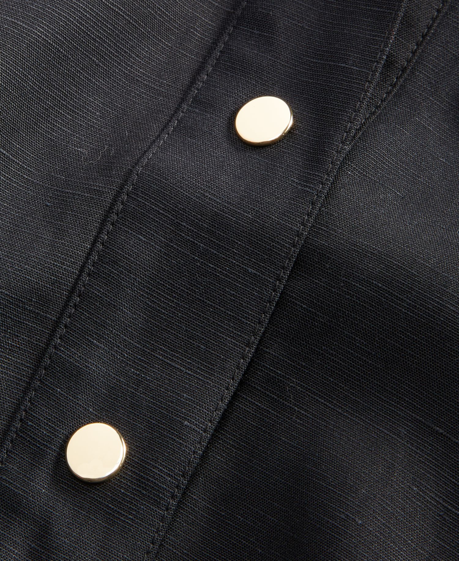 Petite Linen Short-Sleeve Shirt Jacket