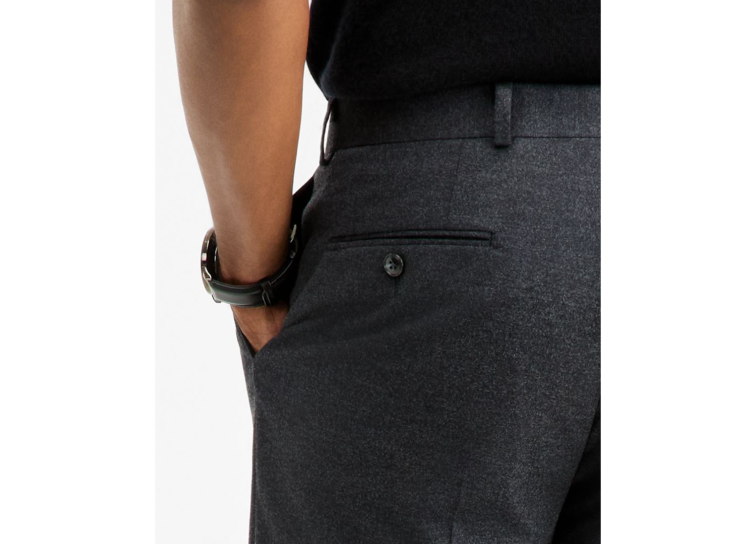 Men's Classic-Fit Flannel Solid Pants