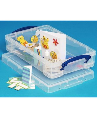 4L Storage Container with Lid and Clip Lock Handles, (10 Pack)