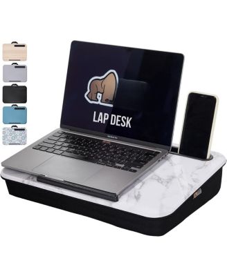 15.6" Laptop Lap Desk Phone Holder Pillow Cushion Tray Portable Workstation