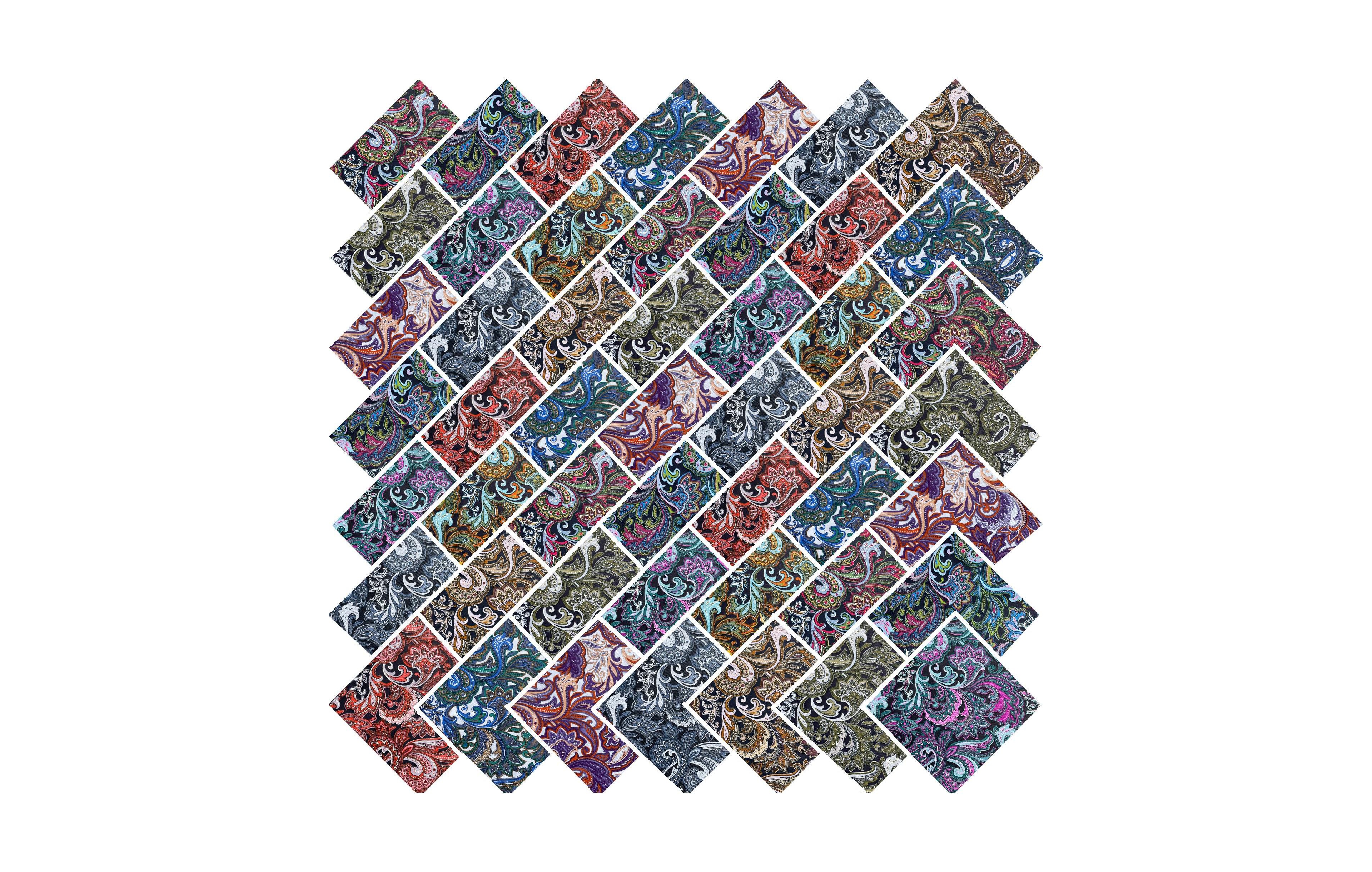 Gnuadz 50 Pcs Precut Cotton Fabric Squares Sewing Quilting Craft Patchwork