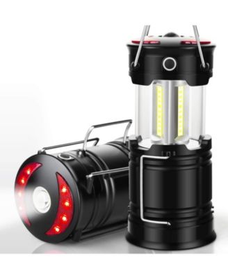 2 Pack, Camping Lanterns USB Rechargeable LED Hurricane Lights Flashlight Hiking Emergency