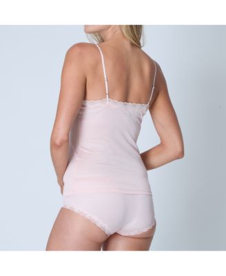 Women's Soft Silk Lace-Trim Camisole