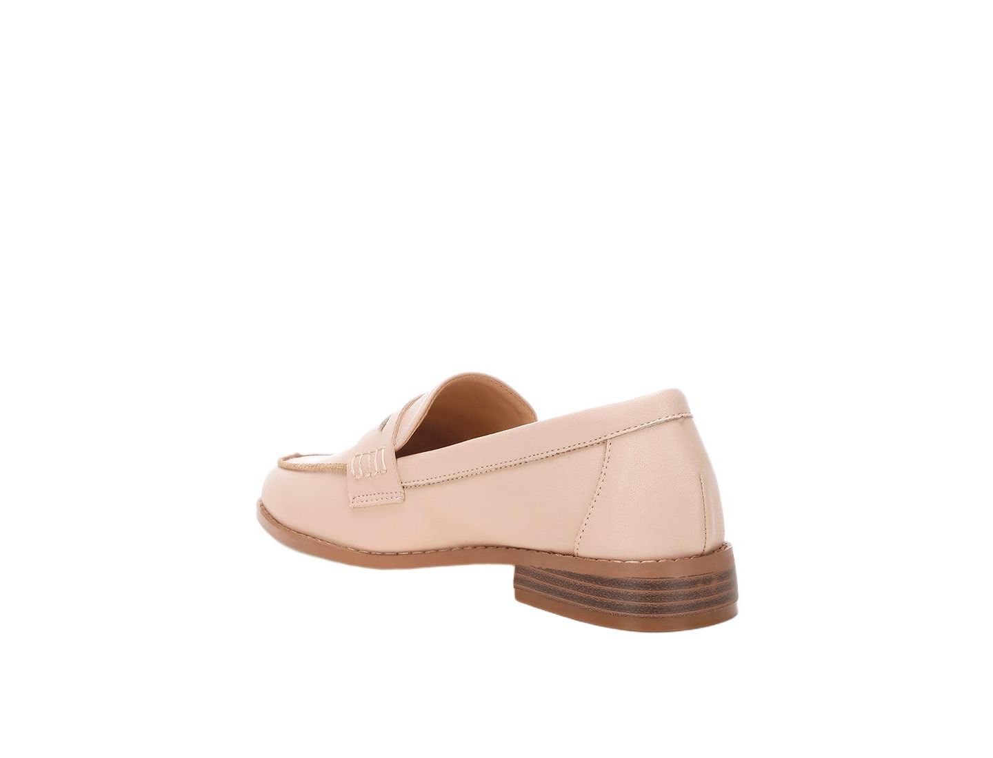 Женские туфли Rag & Co Reiga Low Block Heel, цвет: Бежевый кожаный — фото 3