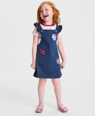 Toddler Girls' 2T-6X T-Shirt & Denim Skirtall, 2-Piece Set