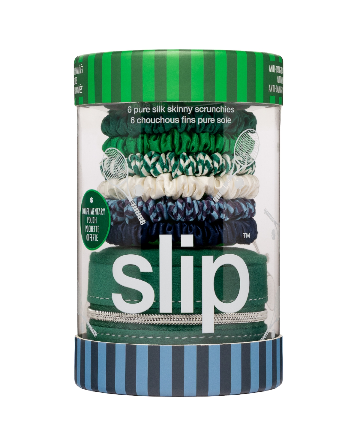 Slip 6-Pc. Pure Silk Skinny Scrunchies and Complimentary Pouch Set