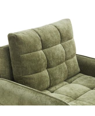 3-in-1 Sleeper Chair Bed, 80" Extra Long Pull Out Sofa with USB Charging & Storage