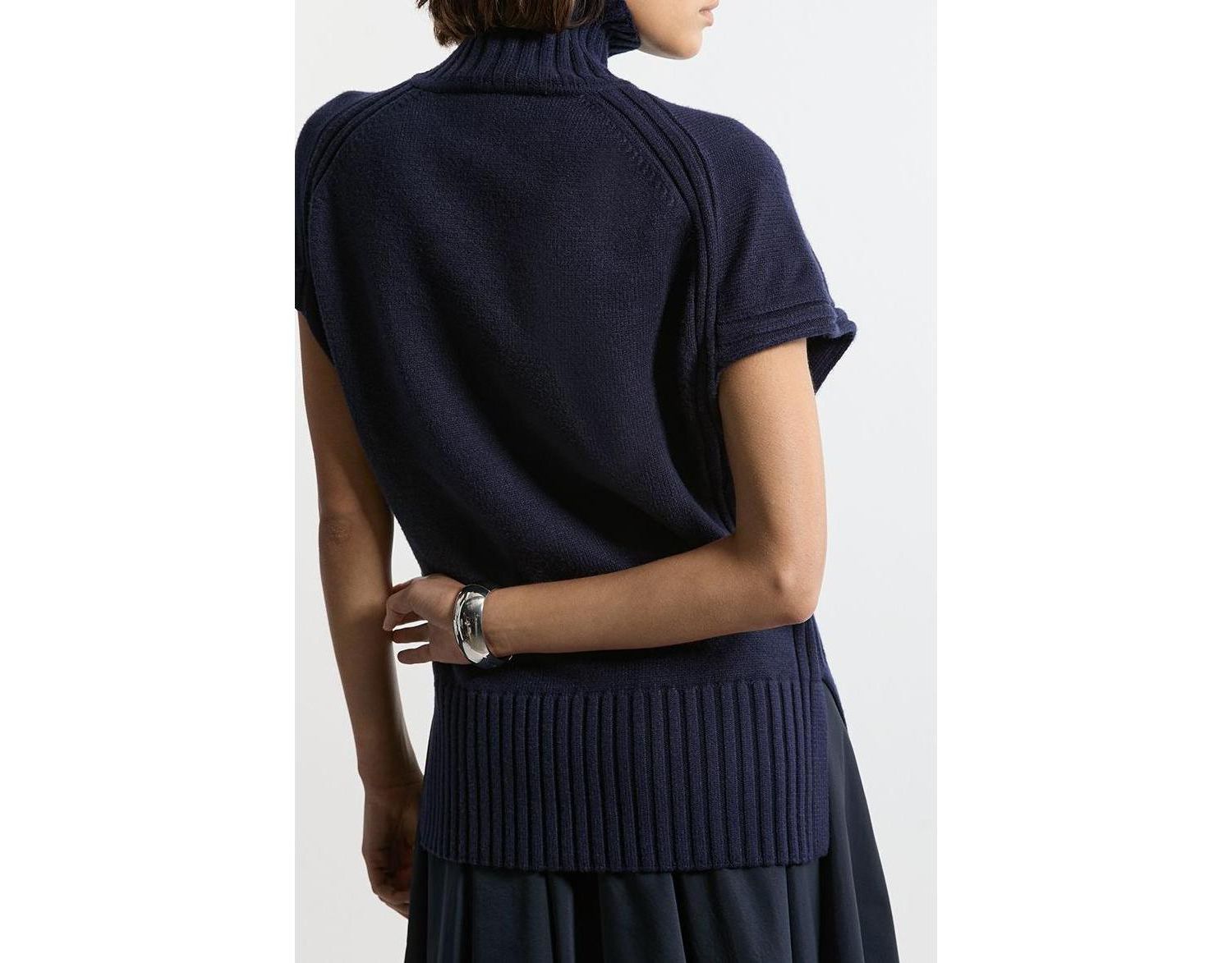 Women's High Neck Knitted Tunic Top