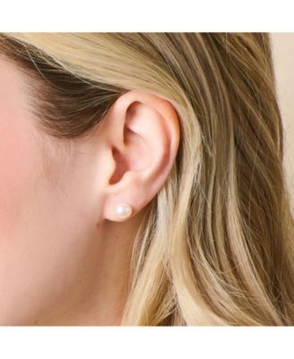 Frida Sterling Silver Pearl Studs