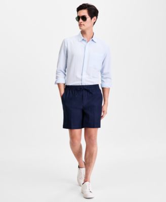 Men's Linen-Blend Pull On Shorts