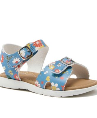 Little Girls Easy On Scalloped Sandals