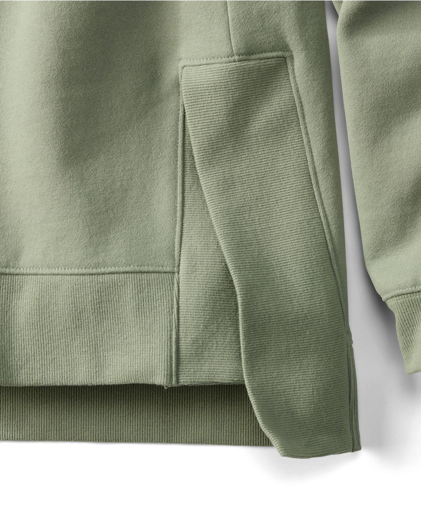 Женская туника-толстовка Lands' End Serious Sweats с капюшоном, больших размеров, цвет: Шалфейный — фото 4