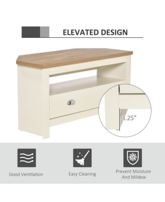 TV Up To 50" Entertainment Corner Organizer Sd Storage Cabinet