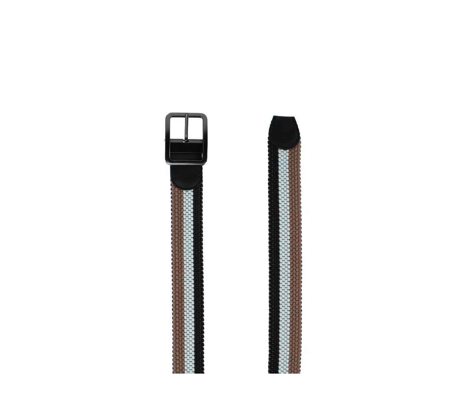 Big & Tall Matias Stripe Reversible Braided Casual Golf Belt