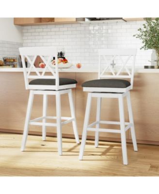 29 in Upholstered Counter Height Bar Stools Set of 2