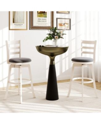 30.5 in Swivel Counter Height Bar Stools Set of 2