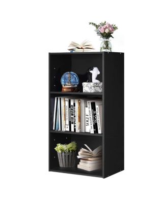 Modern Three Shelf Bookcase Storage Display Cabinet