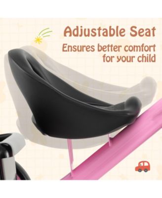 Kids Tricycle, Toddler Trike with Adjustable Seat and Storage Basket