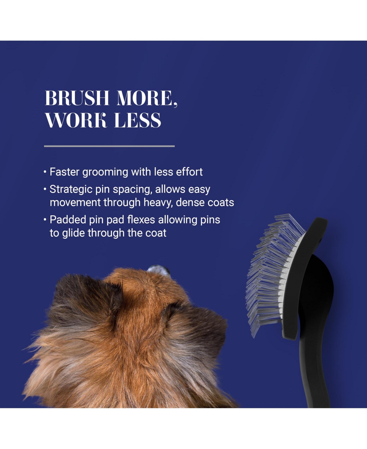 Aronkl Dog Slicker Brush for Doodles Poodles Deshedding Detangling Grooming Tool