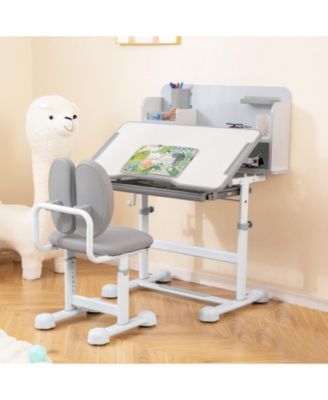 Kid's Study Desk and with Tilt Desktop and Pen Holder