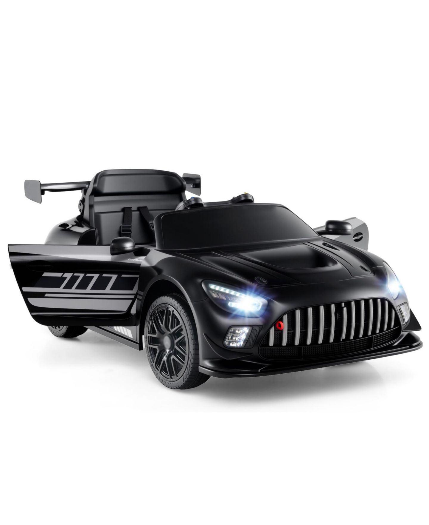 Детская игрушка Slickblue GT3 Licensed 12V Adjustable-Speed Ride-On Car, 45"L x 26"W x 17"H, от 3 лет, цвет: Чёрный — фото 4