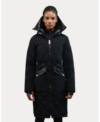Women's Arly Elongated Hybrid Lightweight Puffer Coat