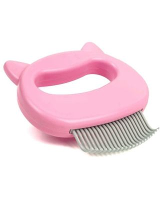 Pet Hair Removal Massaging Shell Comb Deshedding Brush Dematting Tool for Cats Dogs Bunnies