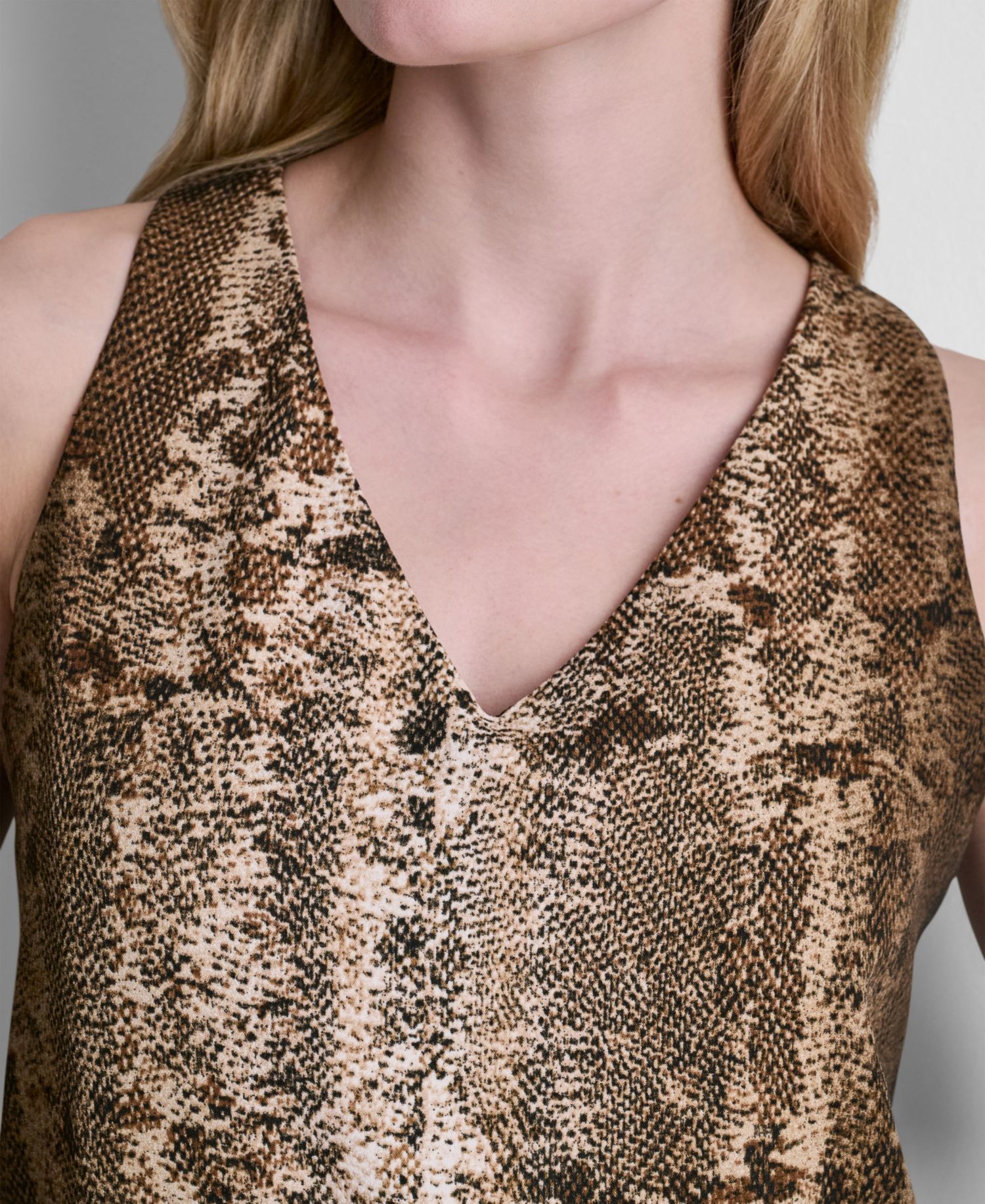 Women's Sleeveless Printed Dress