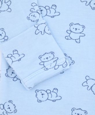 Baby Boys' Bear Long-Sleeve Gown and Hat, 2-Piece Set