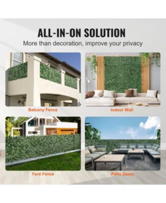Ivy Privacy Fence, 39 x 198 Wall, Faux Hedges for Garden Use