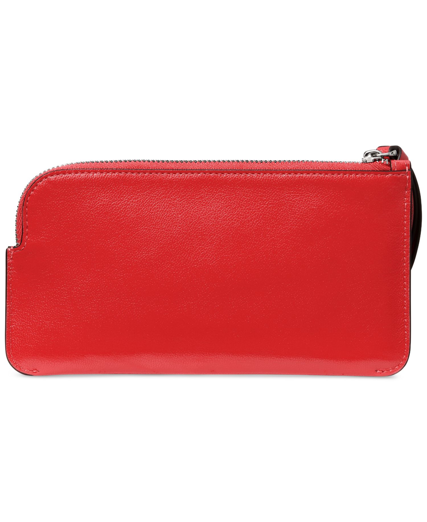 Zippy Smooth Leather Wristlet