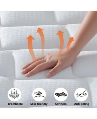 12 Inch Hybrid Queen Mattress in a Box Medium Firm Gel Memory Foam with Individual Pocket Coils