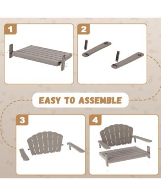 Dog Bed,Waterproof and Washable Pet Bed, Durable Resin Comfort Design, Easy to Assemble Indestructible Bed(40.24 *30.08 *20.04)