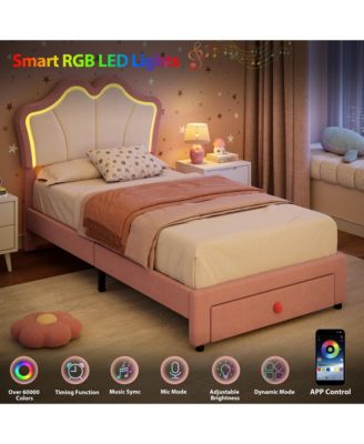 Set of 2 Dreamy Velvet Platform Bed Set with Adjustable Channel-Tufted Headboard – Soft Linen Upholstery, No Box Spring Needed