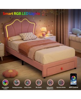 Set of 2 Dreamy Velvet Platform Bed Set with Adjustable Channel-Tufted Headboard – Soft Linen Upholstery, No Box Spring Needed