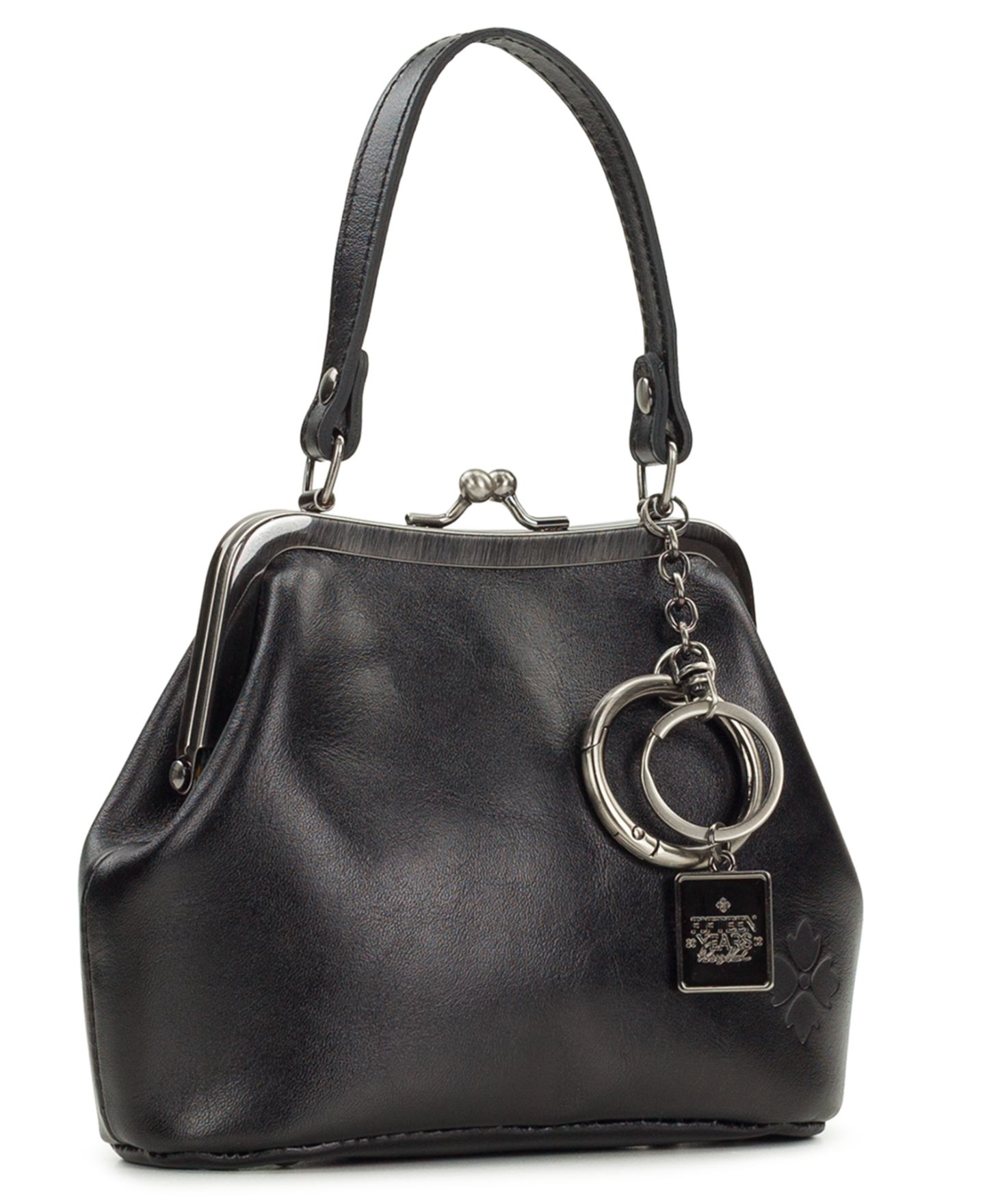 Женская сумка Patricia Nash Laureana Mini Leather Frame Crossbody, цвет: Чёрный — фото 3