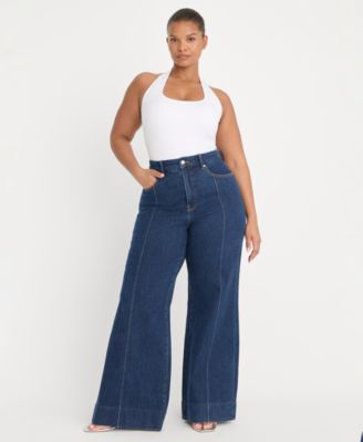 Women's High-Rise Wide-Leg Jeans